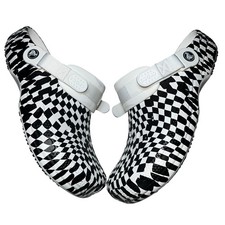 Crocs Work Clog White M9/W11 Slip Resistant Graphic 210454  103 Comfort Foam