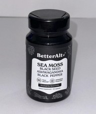 Better Alt Sea Moss Capsules- Irish Seamoss with Black Seed Oil, Ashwagandha