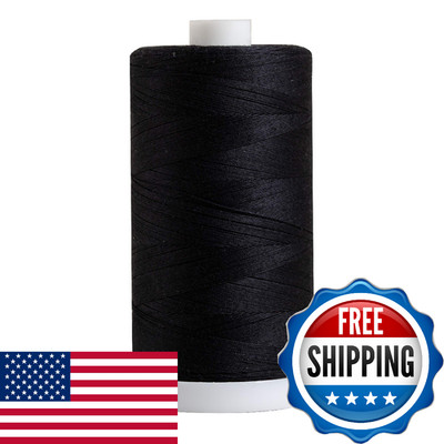Connecting Threads Black 100% Cotton Thread for Sewing, Quilting, and Crafting -