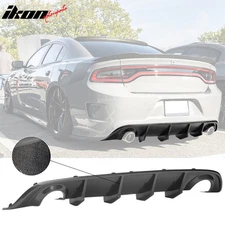 Fits 15-23 Dodge Charger SRT Rear Bumper Lip Diffuser Valance Carbon Fiber Print