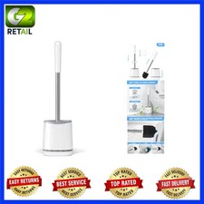 Elegant Toilet Brush and Holder Set with Ventilated Design for Compact Bathrooms