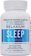 2 Pack Relaxium Sleep Natural Dietary Supplement for Better Sleep 120 - Capsules
