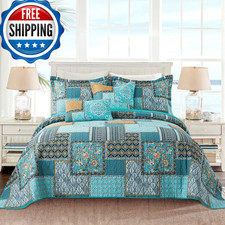Vaputar Oversized King Size Quilt Bedding Set - Cotton California King Size