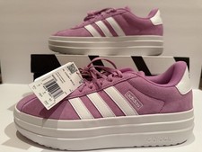 Adidas Women's VL Court Bold Sneaker Preloved Purple White Casual Shoes NEW