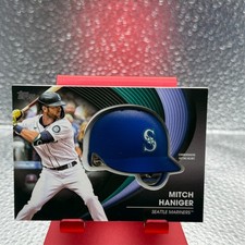 2022 Topps Update #BH-MH Mitch Haniger Commemorative Batting Helmet Black /299