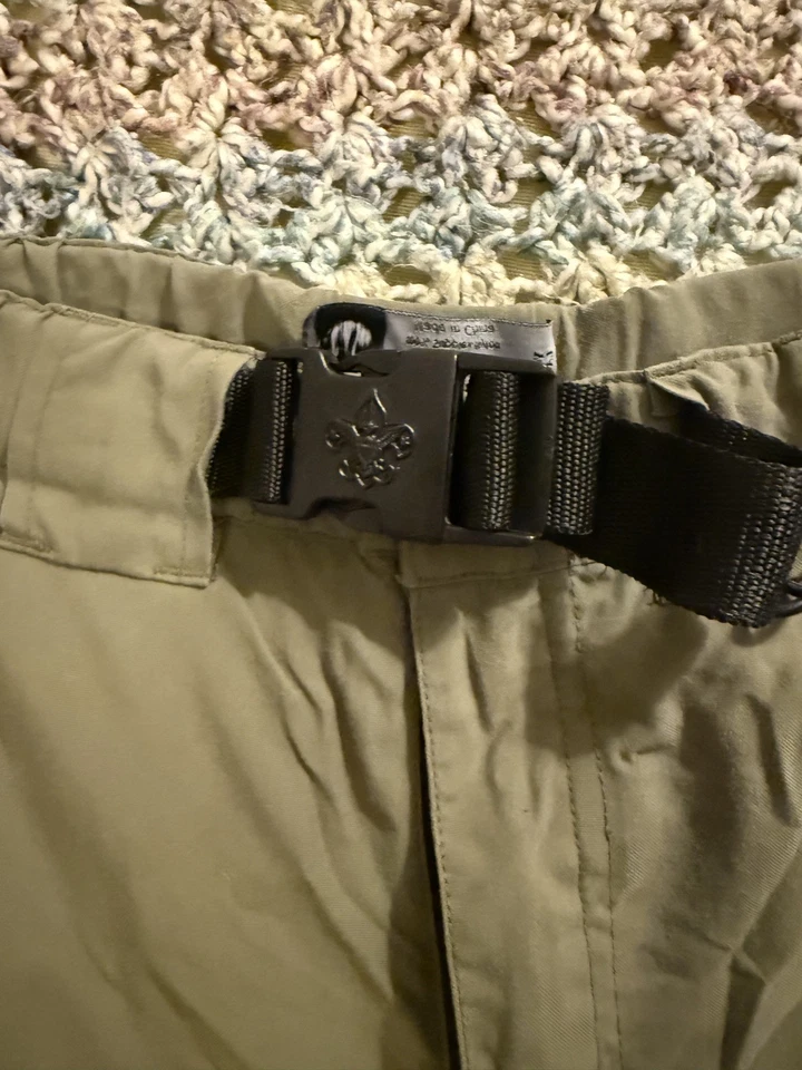 Boy Scouts of America Switchback Juvenil Grande Convertible Pantalones Carga con Cinturón Foto 3 de 4