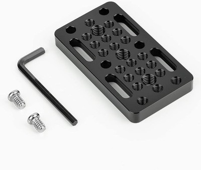 Smallrig 1598 Käseplatte mit 1/4- und 3/8-Zoll-Gewinde für DSLR-Kamera-Rig