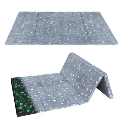 Foldable Floor Mattress, Play Mat Muscle Mat Large 6x4 FT, Thicken Foam Tatam...