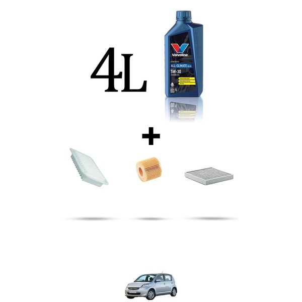 Hoffcar Wartungsset 3 Filter Und 4L ÖL FüR Subaru Justy IV 1.0 12V 51KW Ab 20-image