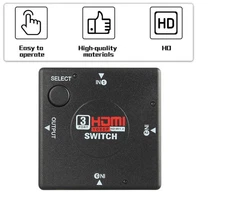 HDMI Switch 3 Input to 1 Output Support 3D 1080P Switch Selector
