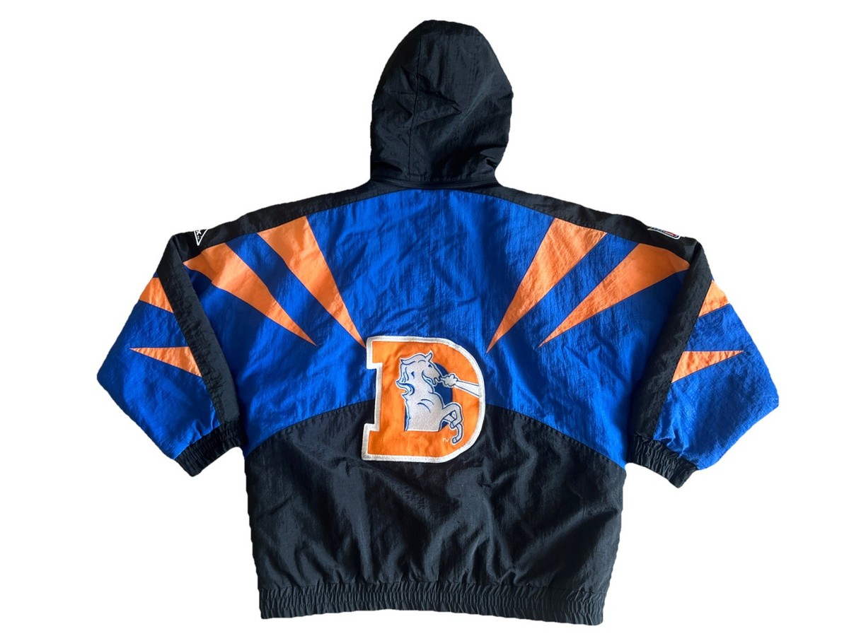 ☆NFL☆DENVER BRONCOS☆ブロンコス中綿アウタージャケットL-XL Vintage Denver Broncos Apex One Puffer Sharktooth Full Zip Jacket
