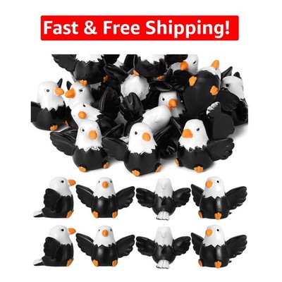 Charming 60 Pcs Mini Bald Eagle Decorations - Ideal for 4th of July Festivities