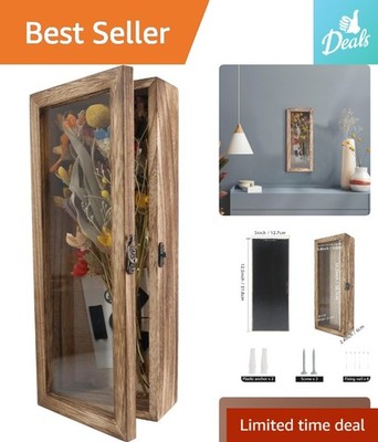 High-Quality 5x12.5'' Display Case - Wedding Bouquets, Medals & Photos Shadow Box