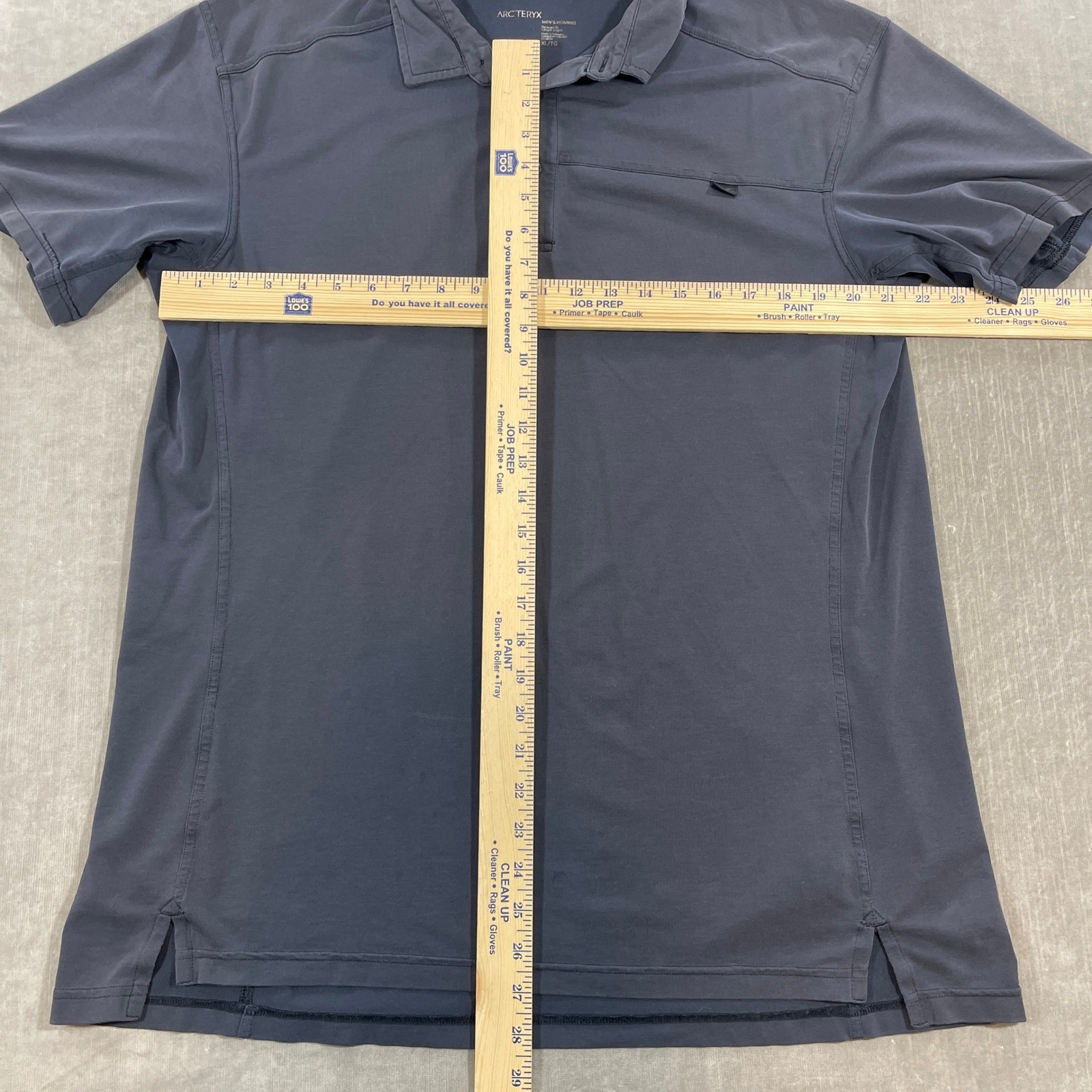 Arc'teryx Mens XL Gray Performance Breathable Short Sleeve Polo Shirt thumbnail 6