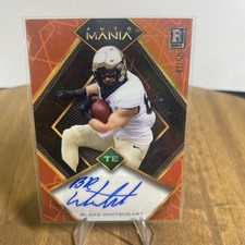 2023 Wild Card Auto Mania Pro Football RC Rookie #'d /50 Blake Whiteheart. rookie card picture