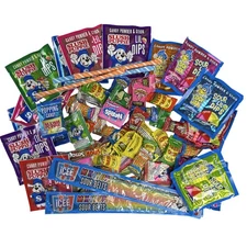 Sour Candy Variety Sampler Pack, Up to 30 Flavors | 60 Units Featuring Slush Pup