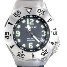 Beuchat X-Life 0505 Divers Black Luminous Dial Rotating Bezel 300M Mens Watch