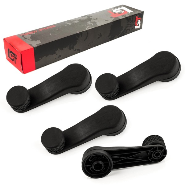 4X Fensterkurbel Kurbelgriff Hebel Schwarz Links Rechts FüR Vw Sharan 7M 95-00-image