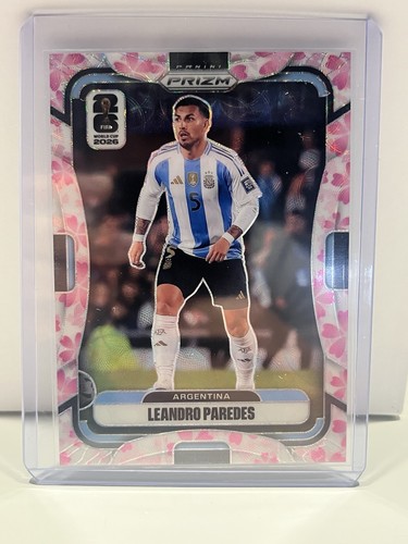 Panini Prizm  World Cup 2026 Leandro Paredes Argentina #7 Cherry Blossom 7/20