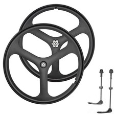 26 Mtb Bike Mag Magnesium Wheels 3-spoke Set Rim Wheelset 678910 Gears