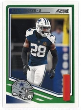 2025 Score Football # 95 Malik Hooker, Dallas Cowboys