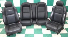 Wear 06 Gto Anthracite Black Leather Heated Buckets Rear Backseat Seats Set