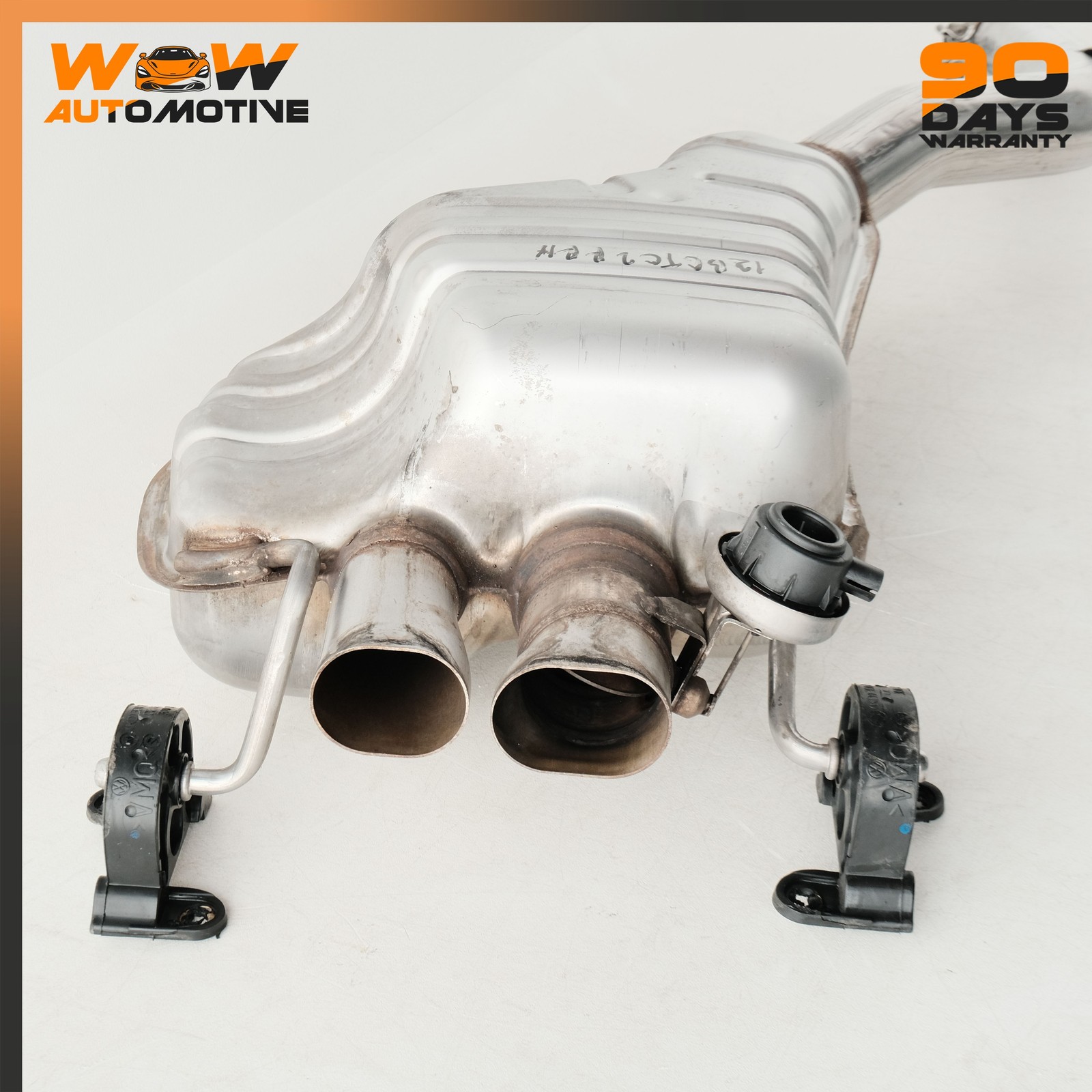 12-17 BENTLEY CONTINENTAL GTC REAR LEFT RIGHT EXHAUST MUFFLER ASSEMBLY SET OEM
