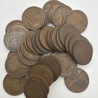 1913 D Lincoln Wheat Cent Penny 50 Coin Roll About Good - Good Condition