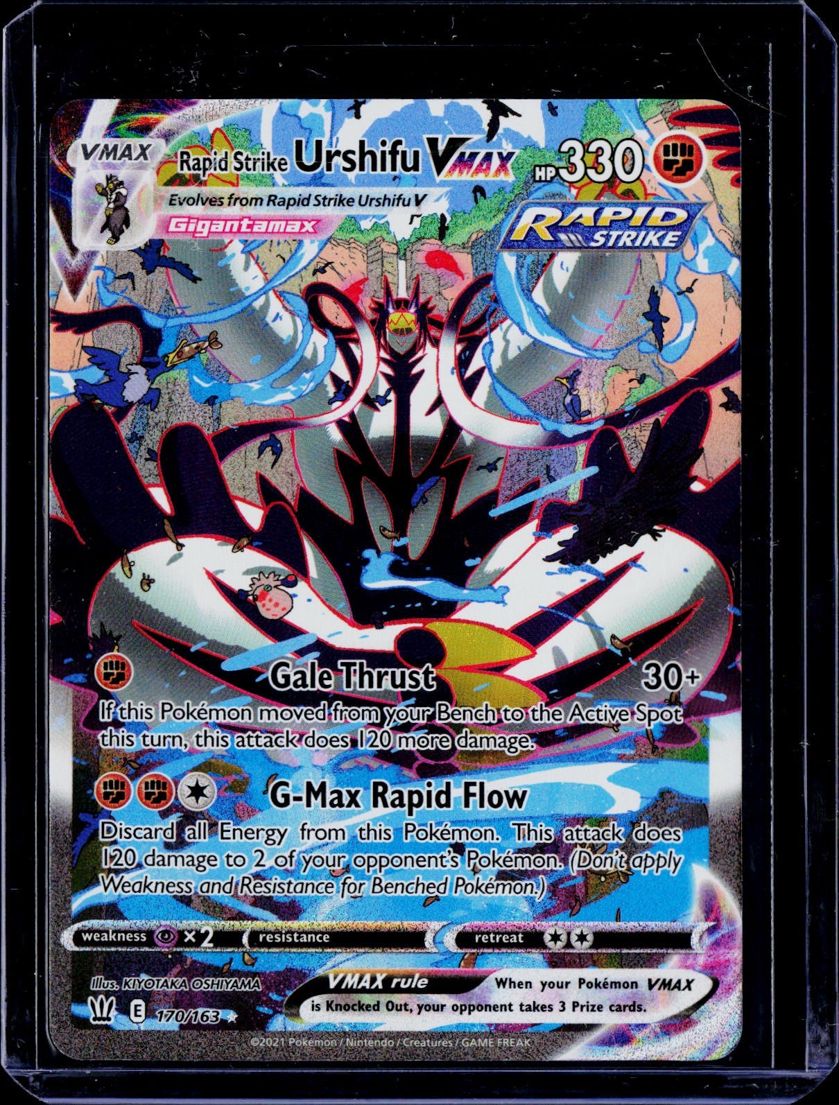 Rapid Strike Urshifu VMAX 170/163 Alternate Art Battle Styles Pokemon