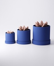 Gerillt Blumentopf 3D Druck Zimmerpflanze Kaktus Sukkulente 30 Farben wählbar