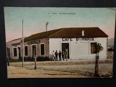 Taza Morocco Le Cafe de Paris Vintage Postkarte P73
