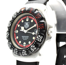 TAG Heuer Formula 1 WA1214 Black Red Dial 33mm Men's QuatrzWatch