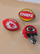 3er Set  American Kansas City Chiefs NFL Shoe Charms Deko-Schuhstecker #404