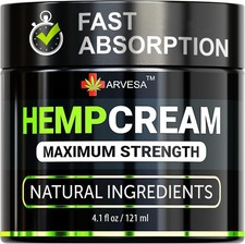 Hemp Cream Lotion with Aloe Arnica Menthol Moisturizing 4oz