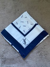 vintage yves saint laurent silk scarf