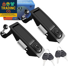 2PCS Compression Latch Lock Powder Coated Zinc Alloy Adjustable Lever Hand Opera