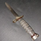 VTG WW2 USM4 PAL Bayonet Knife Military Dagger W/ Custom Leather Sheath