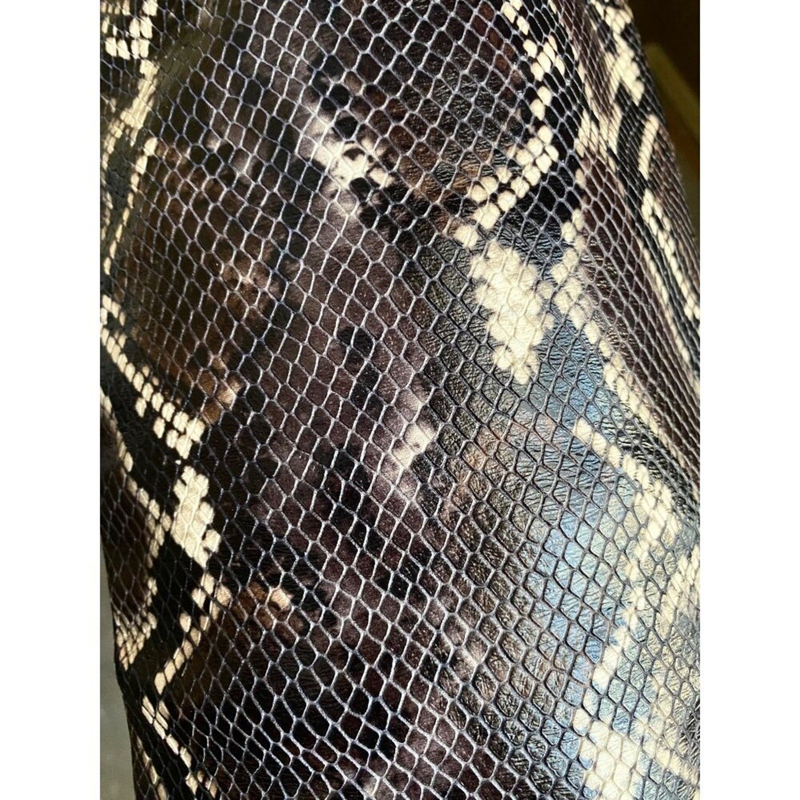 Sigerson Morrison Python Embossed Knee High Leath… - image 8