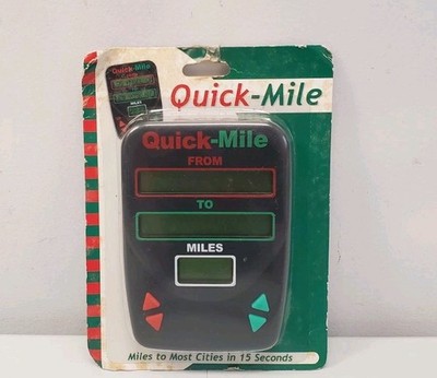 Vintage Quick-Mile Electronic Distance Calculator 1990s Travel Gadget NOS New