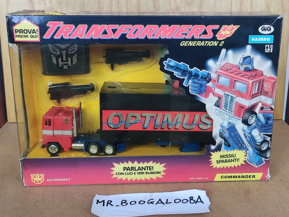 Transformers 1994 Generation 2 Hasbro GIG Commander Optimus Prime MIB - Immagine 2 di 4
