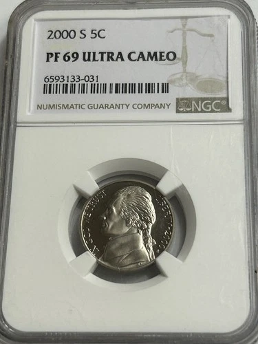 2000- S NGC PF 69 ULTRA CAMEO NICKEL