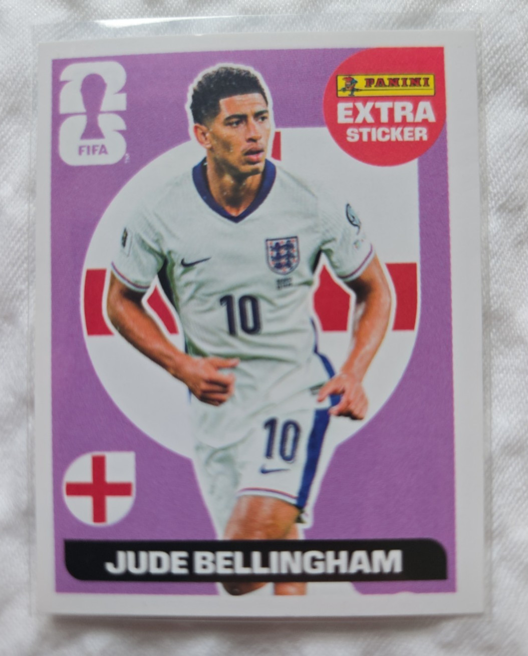 2026 Panini FIFA World Cup Extra Sticker Jude Bellingham England Purple