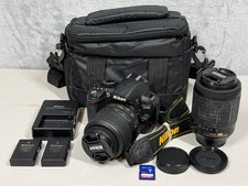 Nikon D3100 DSLR Camera W/ 2 Lenses - Bundle Kit - Low Shutter Count 1346