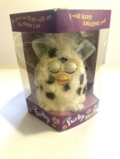 Vintage 1998 Tiger Electronics Furby variante "Dalmata" - nuovo vecchio magazzino