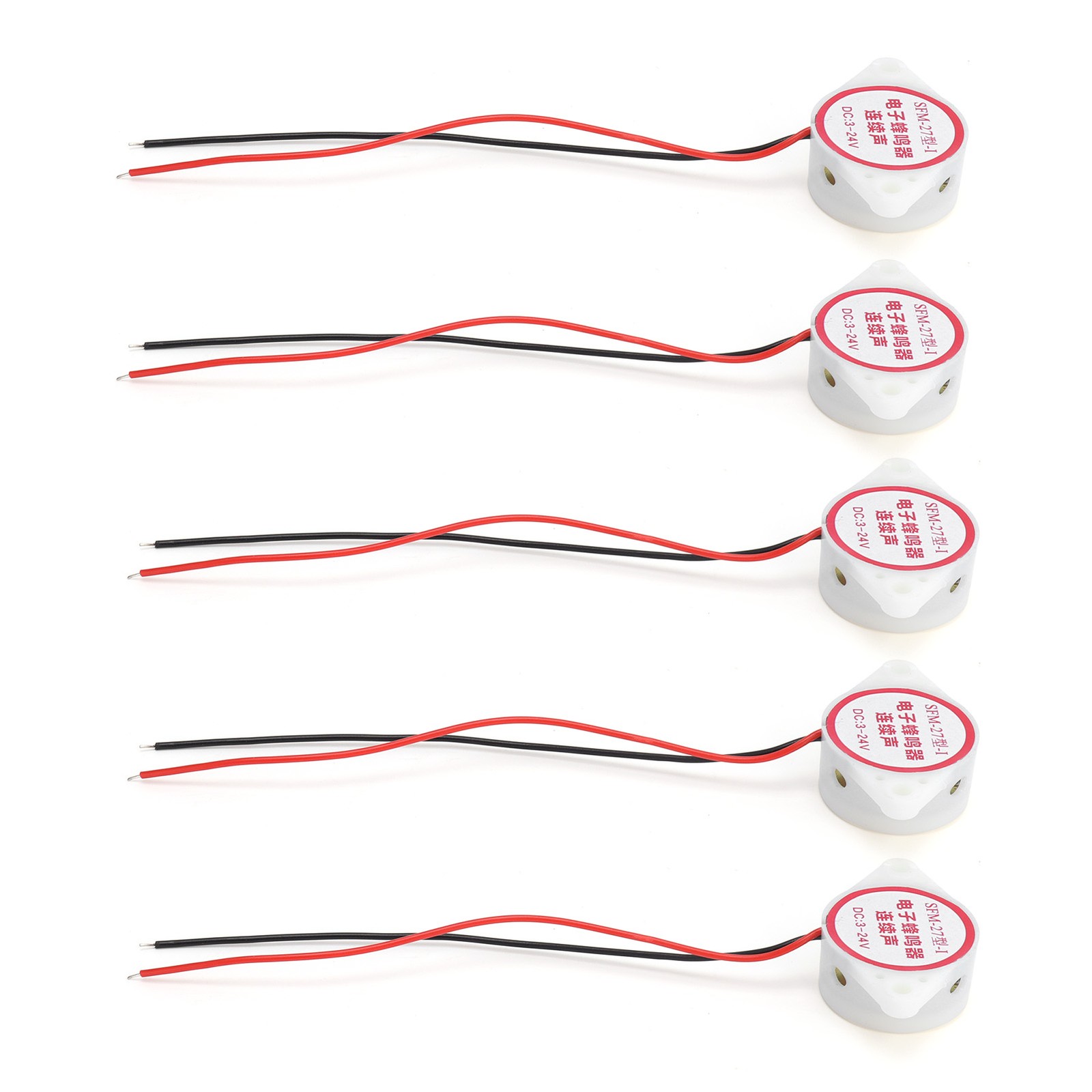 5Pcs Alarm Buzzer Continuous Beep Piezo Active HighDecibel Sounder DC324V.