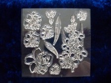 10 clear ink stamp embossing die New flowers