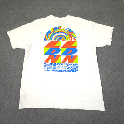 Carnaby in colour Shirt mens XLARGE White Kris Andrew t-shirt cotton Size XL