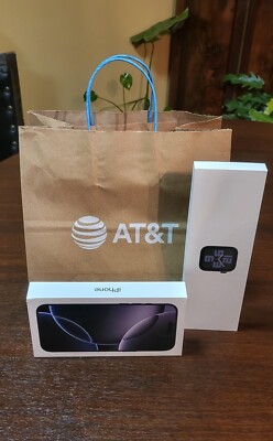 EMPTY BOX  Only Apple iPhone 16 Pro Max Black  Titanium 256GB & Apple Watch SE