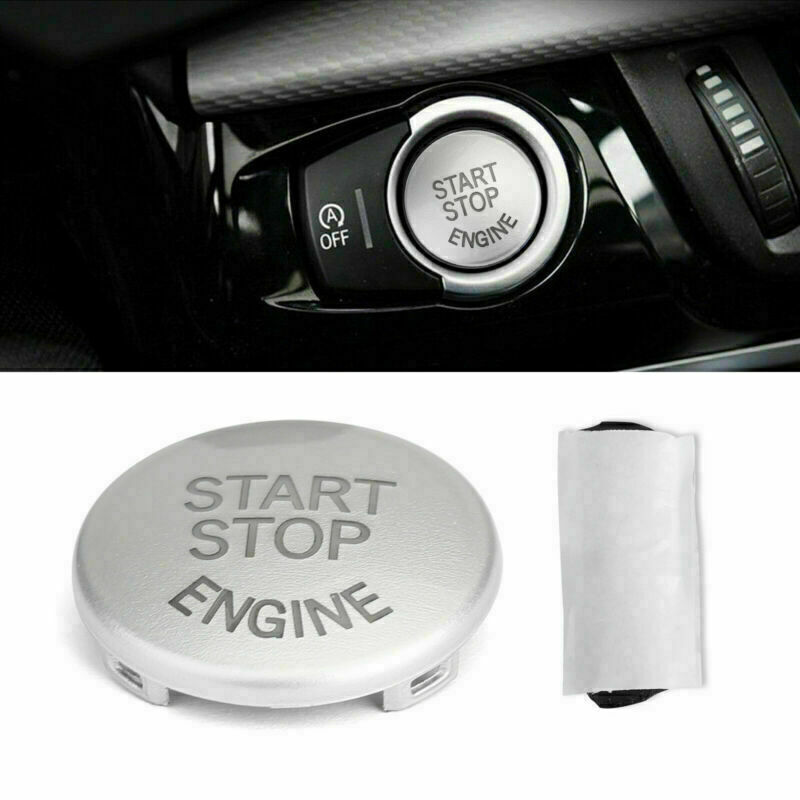 Start Stop Engine Button Switch Cover For BMW E90 E60 E84 E83 E70 E71 Silver U4