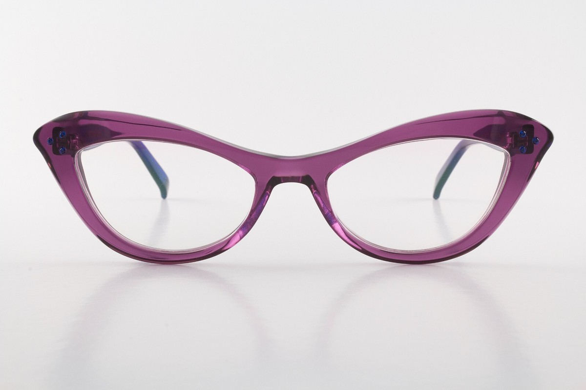 Caroline Abram Satyr Red Cat-Eye Glasses Frames with Hard Case & Lens Cloth Caroline Abram Wava Tortoise Marsala Eyewear Glasses Sun Frames main image 2